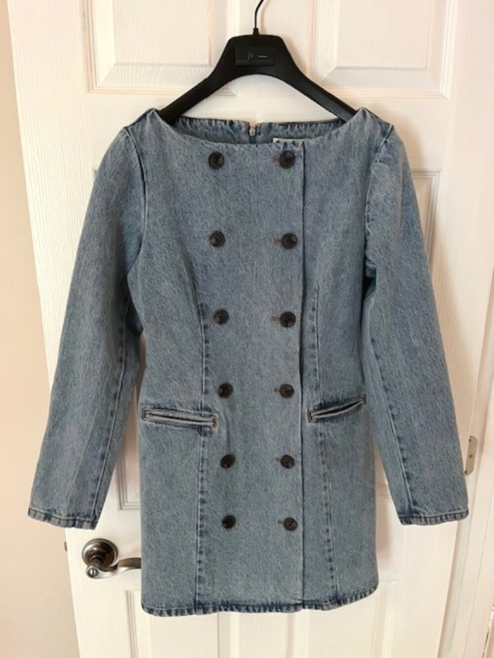 KBB BY KAHLANA | Women's The Tuxedo Mini dress in Denim-NWT